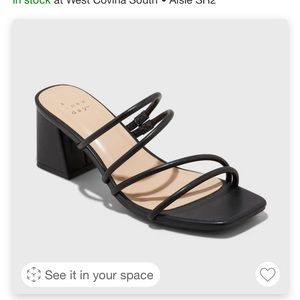 Women’s Blakely Mule Heels from A New Day Black 9